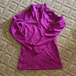 Nike Pink/purple Long Sleeve Fitted Polo Top